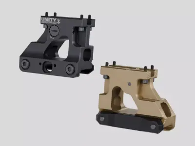 UNITY Tactical FAST MRO Mount Low-poly 3D model