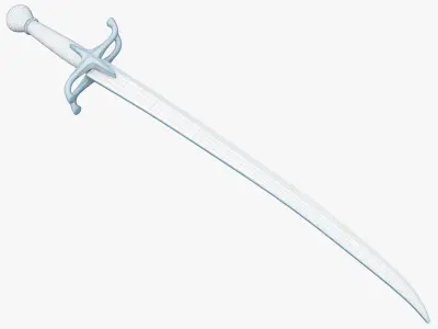 Medieval weapons Low-poly 3D model get