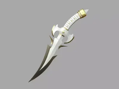 Medieval Dagger 03 Luxury- Fantasy Character Weapon Low-poly 3D model