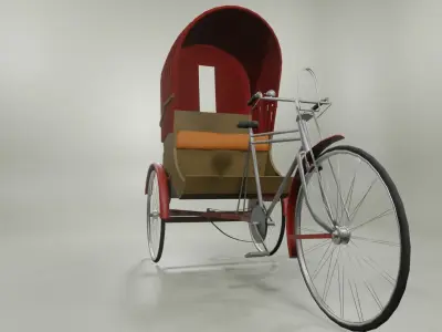 Bangladeshi Rickshaw Free 3D model