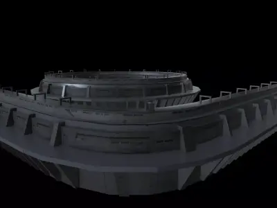 Concept Dam Wall Kit 3D model