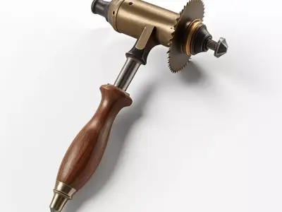 Steampunk Engraving Rotary Tool 3D model