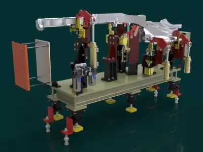 Welding Jigs Assembly Free 3D model