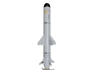 Anti-Ship Missile X-35U Low-poly 3D model