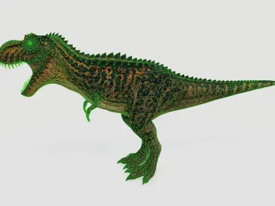 Tyrannosaurus Rex Low-poly 3D model 4