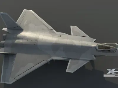 J20 fighter 3D model