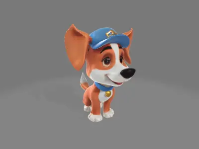 Dog Cartoon 3D Model  3D model