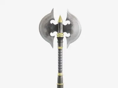Stylized Big Axe Low-poly 3D model