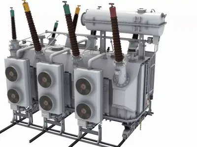  Main Transformer Of Power Station 2 3D model