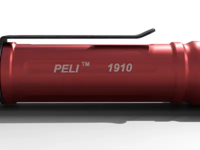 Flashlight peli 1910 Low-poly 3D model