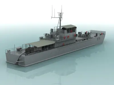 Yulian Type-079 Chinese Landing Craft 3D model