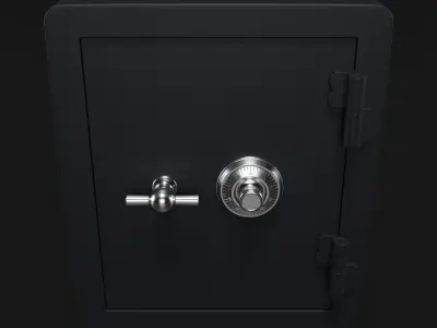 Vintage Iron Safe 3D model