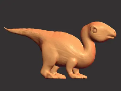 Iguanodon chibi Free 3D print model