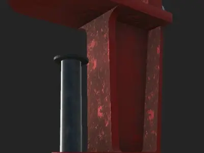 Damaged Vice Low-poly 3D model