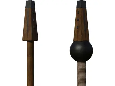 Roman Spear - Pilum Low-poly 3D model purchase