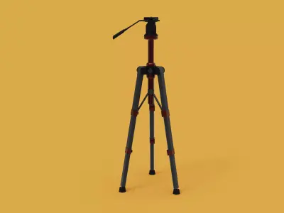 Camera Tripod 3D Model 3D model