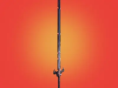 The Sword of Good and Evil from the Earth BPR ready game Free low-poly 3D model