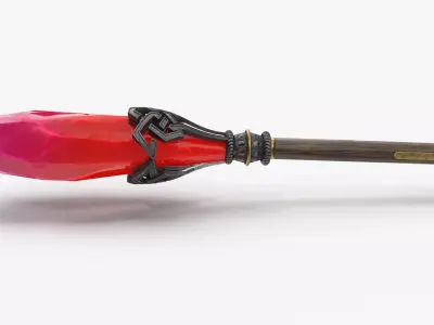 Staff V3 PBR Low-poly 3D model