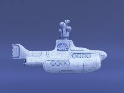 The Yellow Submarine 3D model