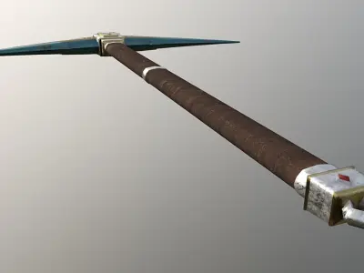 Pickaxe - Adamantite Low-poly 3D model