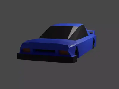 low poly car Free low-poly 3D model 16