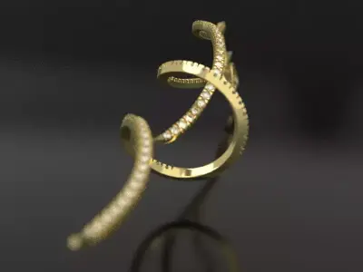 ZEFIR earrings 3D print model