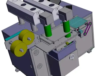 Fabric laser engraving equipment 3D model