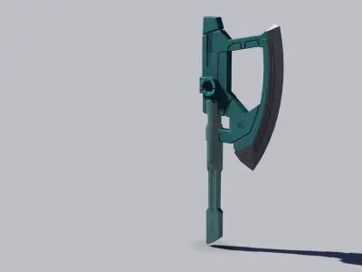 battle axe  Free low-poly 3D model buy
