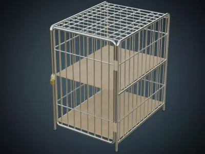 Cage 2 Basic Low-poly 3D model