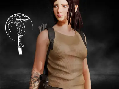 Ellie The Last of Us 3D print model