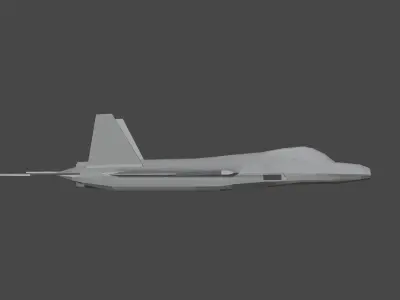 Incomplete Fighter Plane Free 3D model