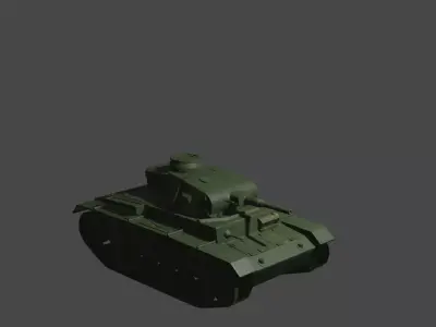 Tank Panzer 3 3D model