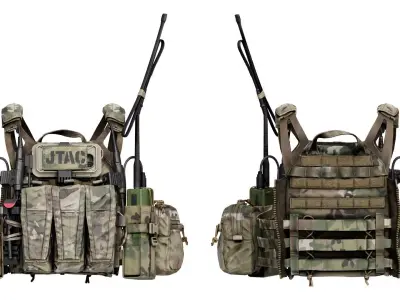 CRYE JPC 2 PLATE CARRIER V3 Low-poly 3D model