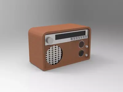 Vintage Radio Free 3D model purchase