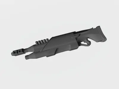 Firearms from future 3D print model