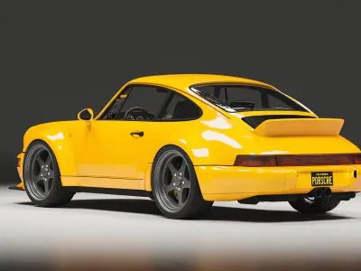 Porsche 964 Racing  Low-poly 3D model