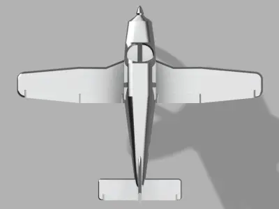 Piper ArcherII PA28-181 Keychain with flapup 3D print model