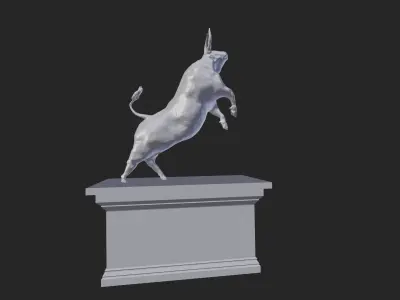 bull statue Free 3D model purchase