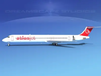 McDonnell Douglas MD83 Atlasjet 3D model