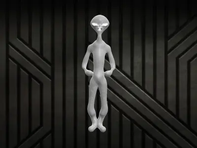 Rigged alien Free 3D model
