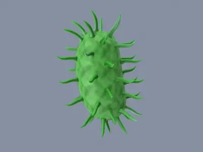 Virus Cell Stylized 3D model