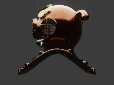 divers helmet 3D model