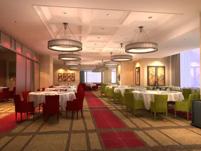 3D Kerry project Restaurant 3D model