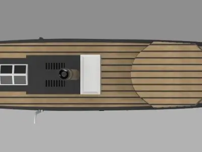 3D printable Chinese Gunboat Tiong Sing  3D print model