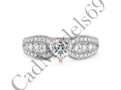 Engagement Ring44 3DM Model with 28 IMAGES and 7 VIDEOS 3D print model
