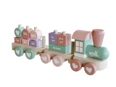Toy Train Free 3D model order