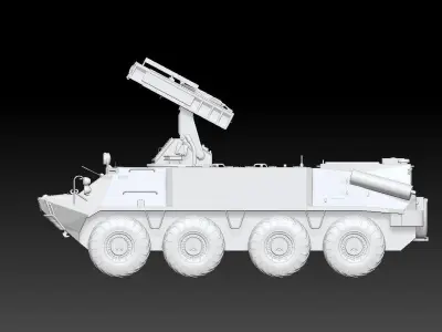Russia 9K35M3-K SA-13 Gopher 3D model