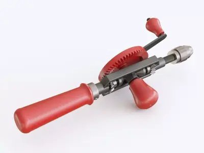 Hand drill 04 3D model