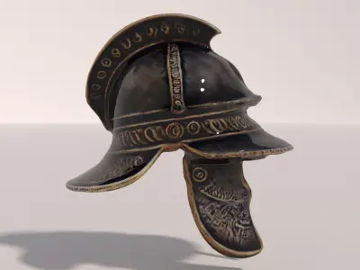 Ancient Rome Helmet 1 3D model
