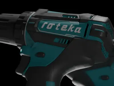 Cordless Drill Low-poly 3D model purchase